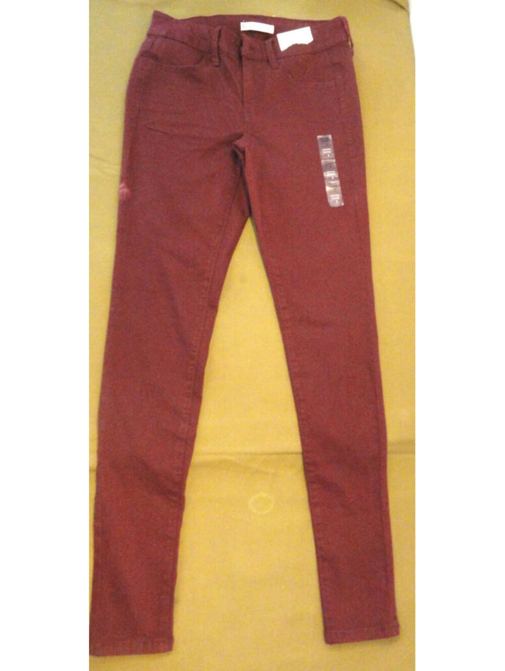 NEW DESIGNER SO LOW RISE MAROON JEGGINGS WOMENS SIZE 3